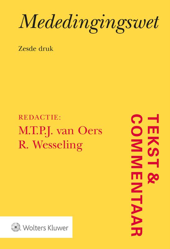 9789013147131 TekstCommentaar Mededingingswet