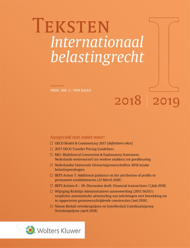 9789013149258 Teksten Internationaal belastingrecht 20182019