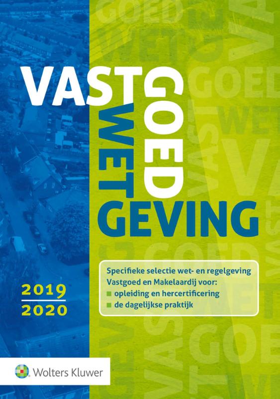 9789013152357 Vastgoedwetgeving 20192020
