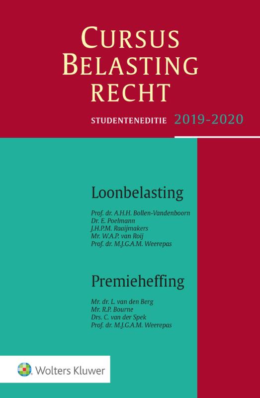 9789013153255 Cursus Belastingrecht LoonbelastingPremieheffing 20192020