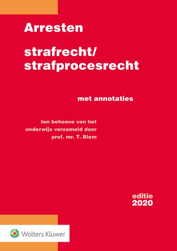 9789013153491 Arresten strafrechtstrafprocesrecht 2020