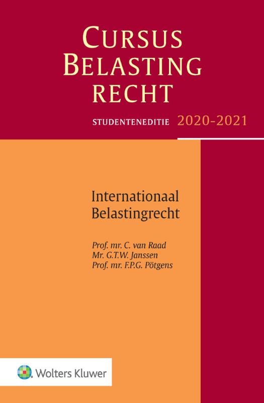 9789013154511 Cursus Belastingrecht Internationaal Belastingrecht 20202021