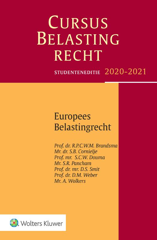 9789013157949 Studenteneditie Cursus Belastingrecht Europees belastingrecht 20202021
