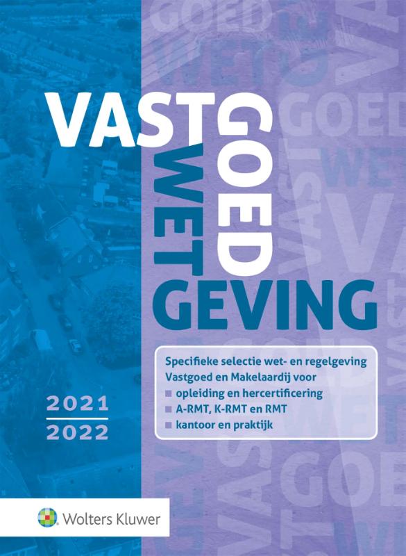 9789013162042 Vastgoedwetgeving 20212022