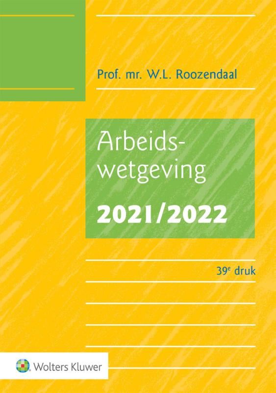 9789013162080 Arbeidswetgeving 20212022