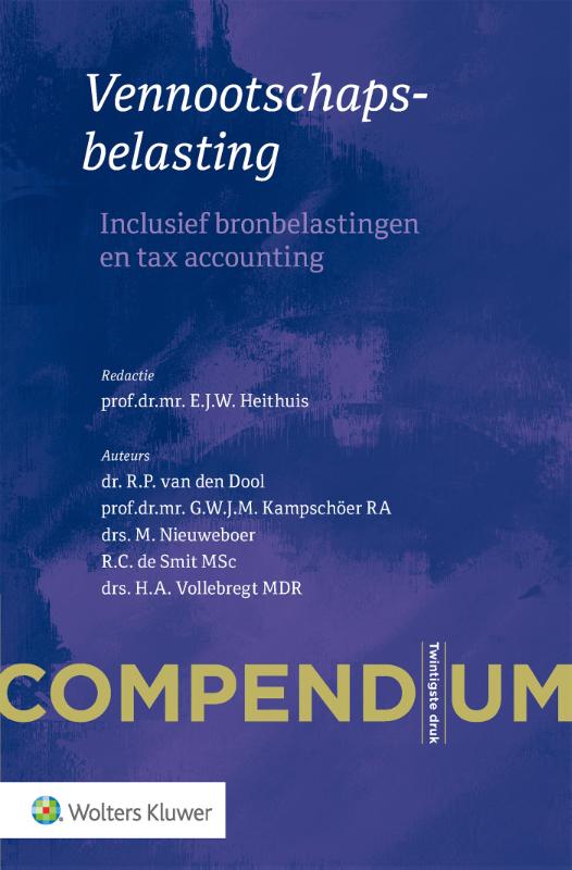 9789013163360 Compendium Vennootschapsbelasting
