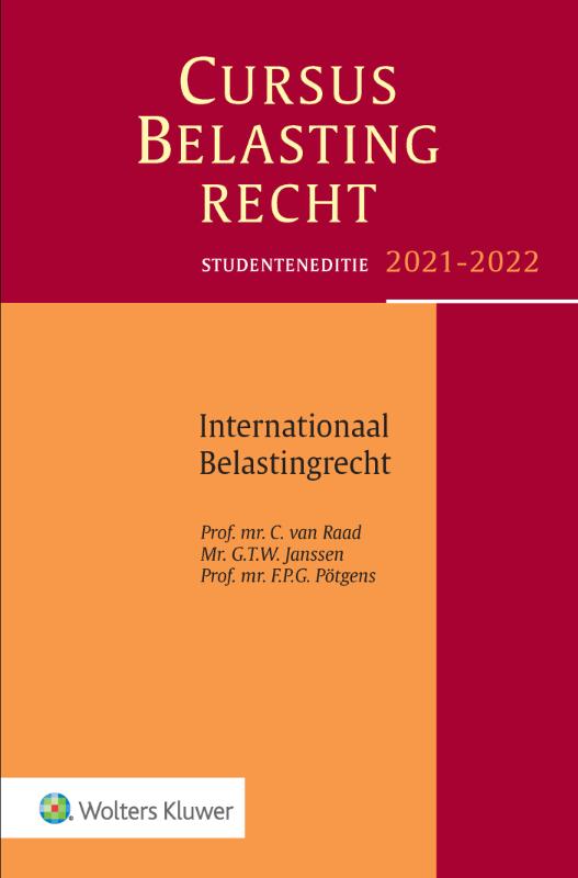 9789013163452 Studenteneditie Cursus Belastingrecht Internationaal Belastingrecht 20212022