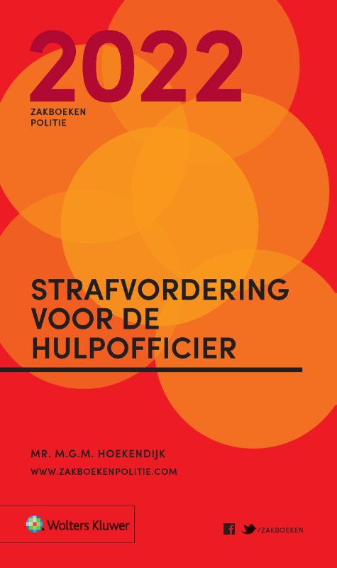9789013166354 Zakboek strafvordering voor de hulpofficier 2022