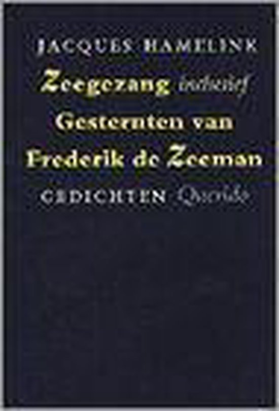 9789021465920 Zeegezang inclusief Gesternten van Frederik de Zeeman