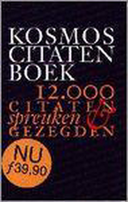 9789021592695 Kosmos groot citatenboek