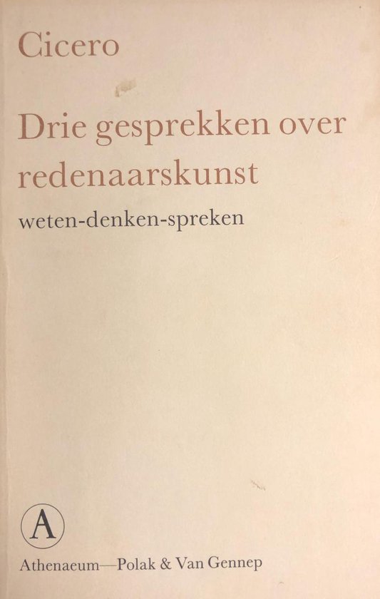 9789025350673 Drie gesprekken over redenaarskunst