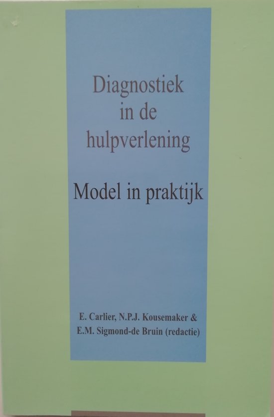 9789026510441 Diagnostiek in de hulpverlening  druk 3