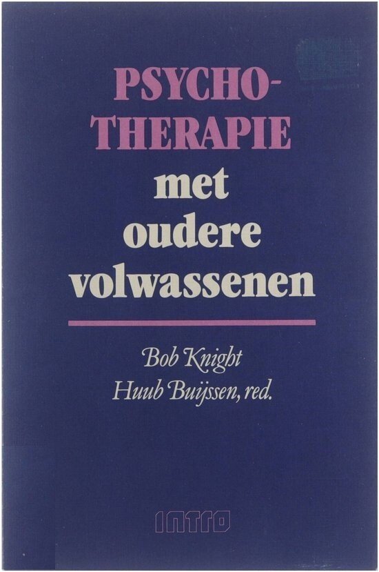9789026619007 Psychotherapie met oudere volwassenen  druk 1