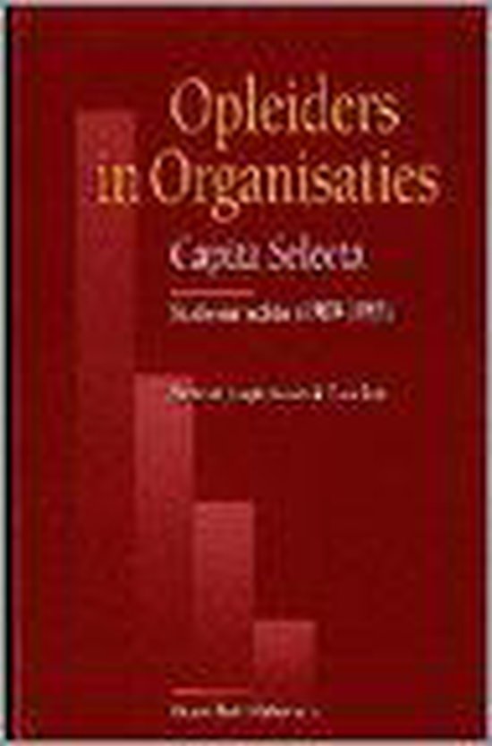 9789026727245 Opleiders in organisaties  Capita selecta  19891997  deel Studenteneditie  druk 1