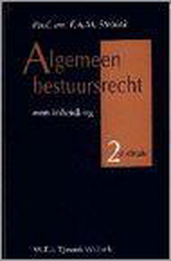 9789027144393 Algemeen bestuursrecht