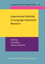 9789027219978 Experimental methods in language acquisition research