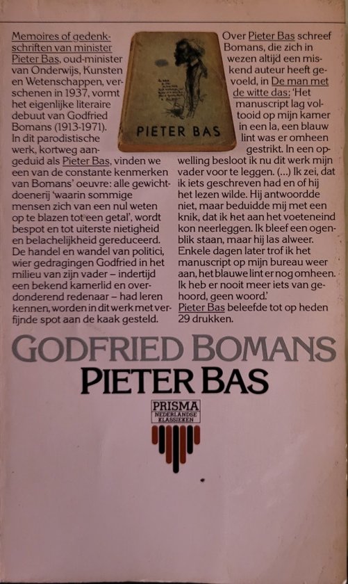 9789027400024 Memoires enz minister pieter bas