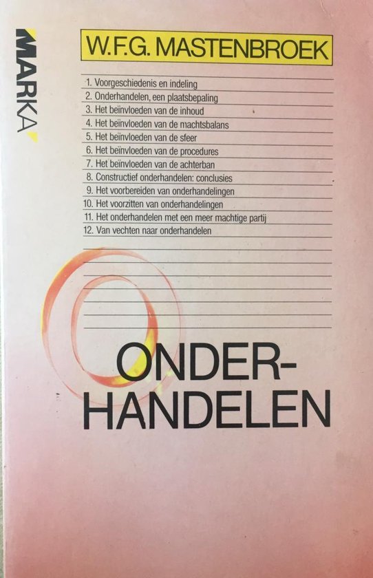9789027413314 Onderhandelen