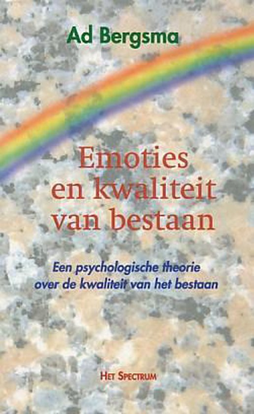 9789027431202 Emoties en kwaliteit van bestaan