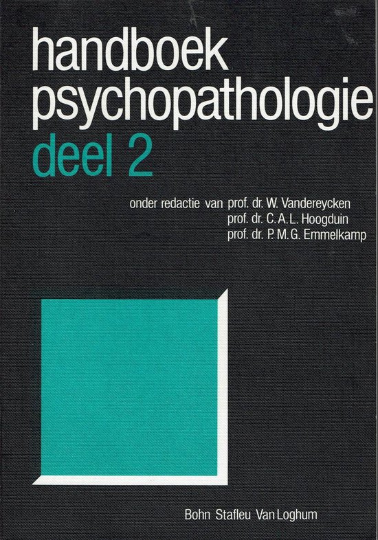 9789031312467 Handboek psychopathologie