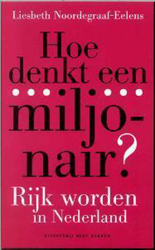 9789035123540 Hoe denkt een miljonair 