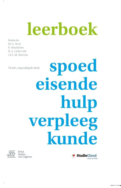 9789036815239 Leerboek spoedeisendehulpverpleegkunde