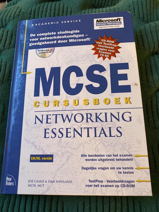 9789039509357 MCSE cursusboek Networking Essentials  CDROM  druk 1