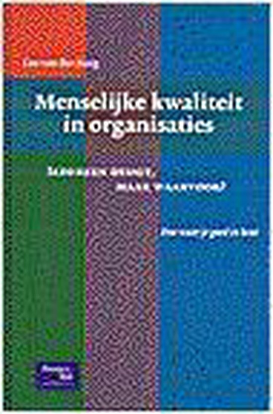 9789043005104 Menselijke kwaliteiten in organisaties