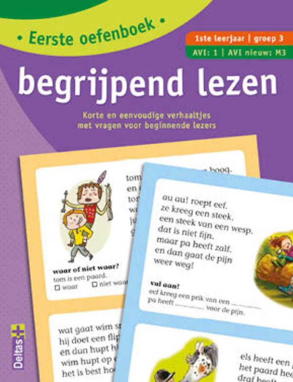 9789044743067 Eerste oefenboek begrijpend lezen AVI1 AVI nieuwM3