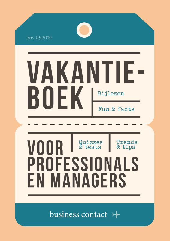 9789047012528 Vakantieboek voor professionals en managers 2019