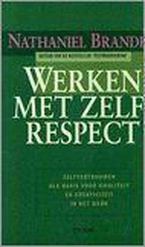 9789051218619 Werken met zelfrespect