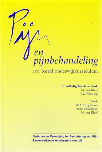 9789052782508 Pijn en pijnbehandeling  een basaal onderwijscurriculum