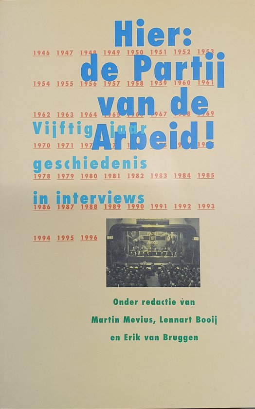 9789053301692 Hier de Partij van de Arbeid