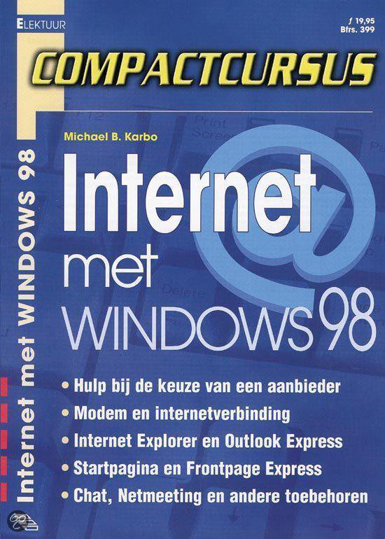 9789053811337 Internet met Windows 98