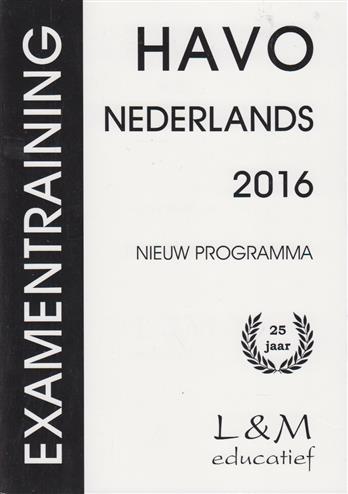 9789054893776 Examentraining havo nederlands 2016