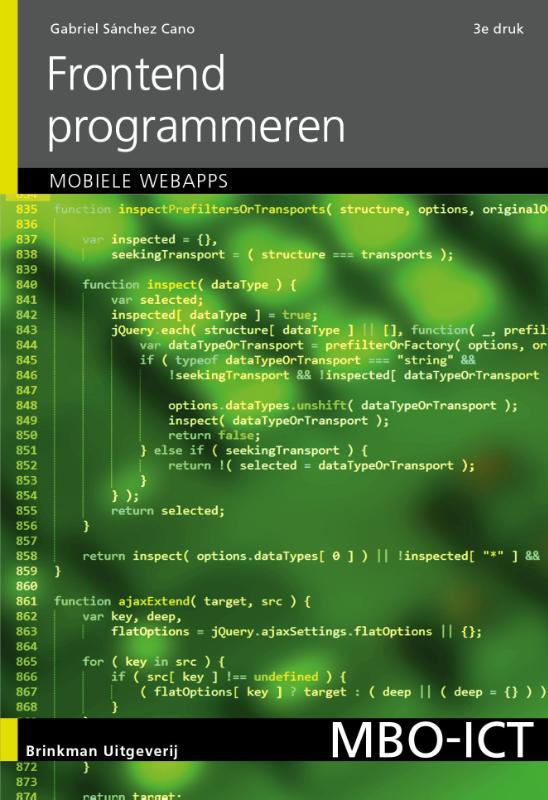 9789057524028 Frontend programmeren incl mobiele applicaties