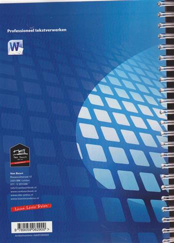 9789059062900 Cursusboek Professioneel tekstverwerken ROCMN
