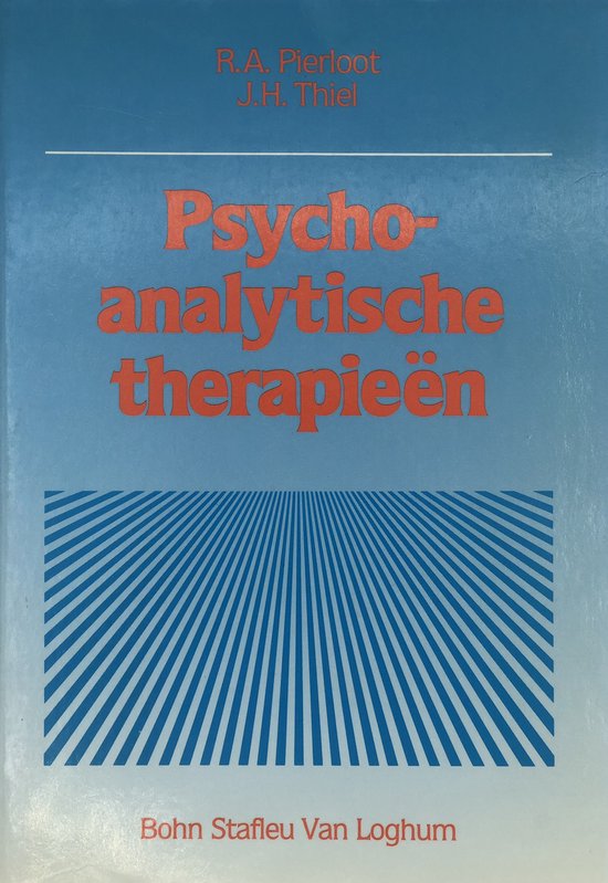 9789060018613 Psychoanalytische therapieen  druk 1