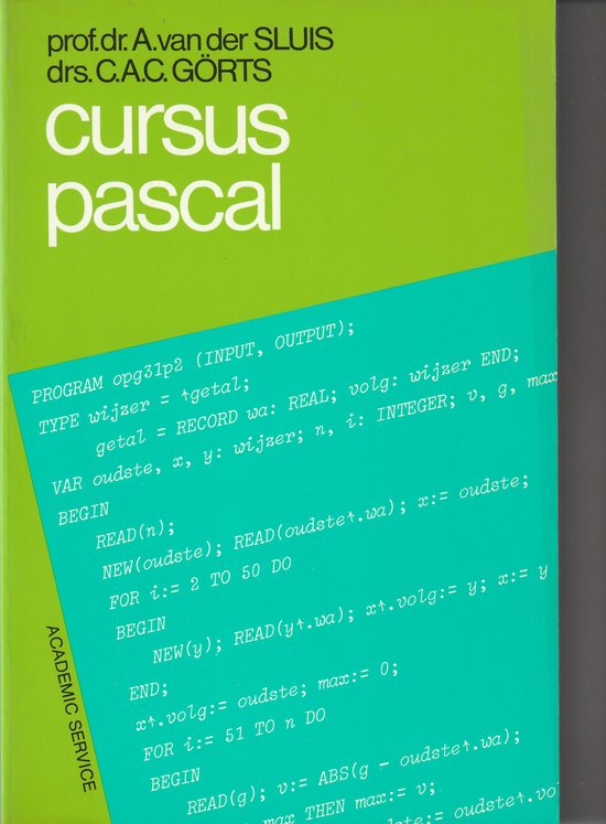 9789062330508 Cursus Pascal