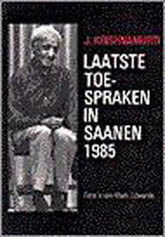 9789062717538 Laatste toespraken in Saanen 1985