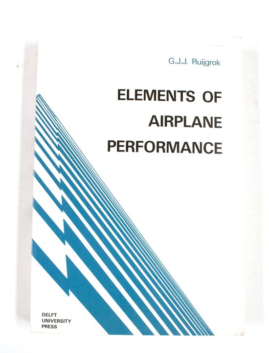 9789062756087 Elements of airplane performance