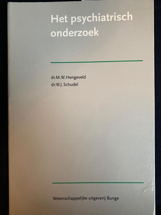 9789063480608 Het psychiatrisch onderzoek