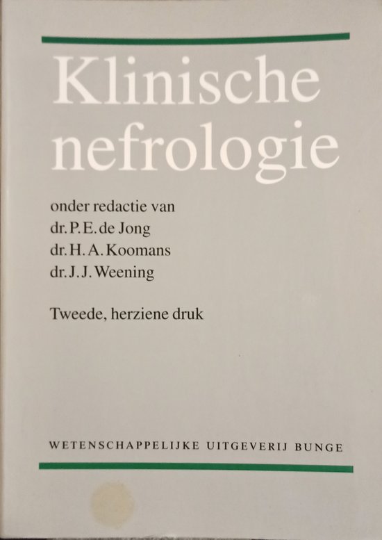 9789063483692 Klinische nefrologie  druk 2