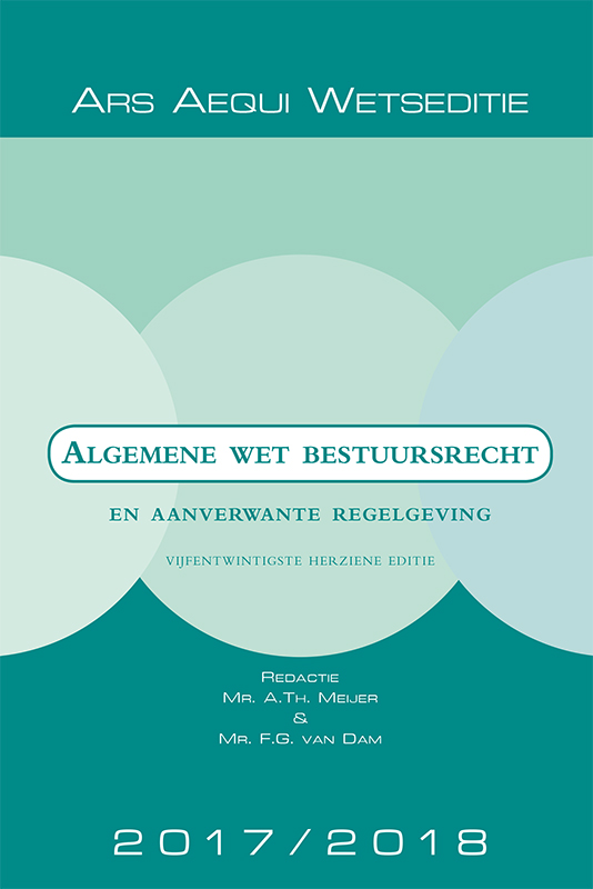 9789069169804 Algemene wet bestuursrecht en aanverwante regelgeving 20172018
