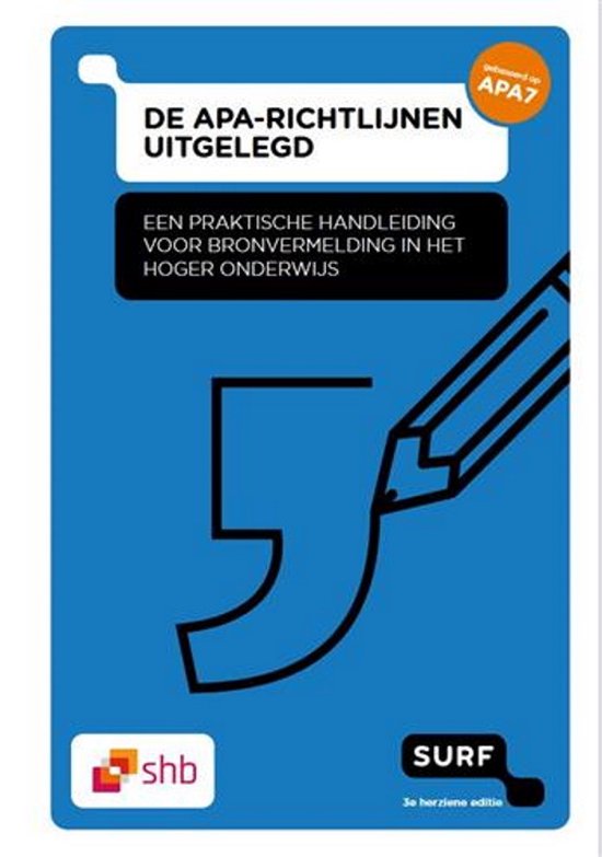 9789072482235 De APA richtlijnen uitgelegd Een praktische handleiding voor br