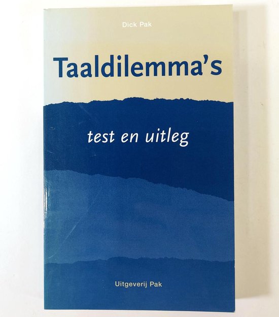 9789077018088 Taaldilemmas  druk 1