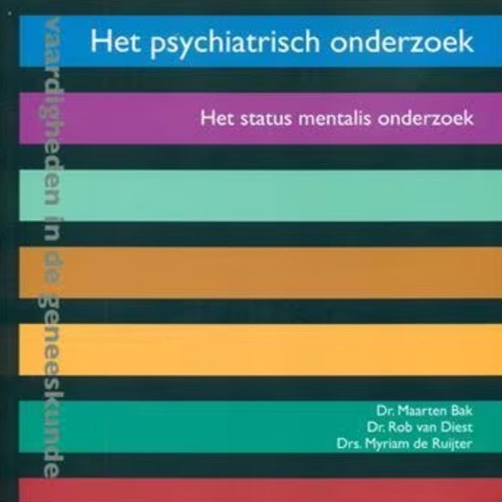 9789077201343 Het psychiatrisch onderzoek