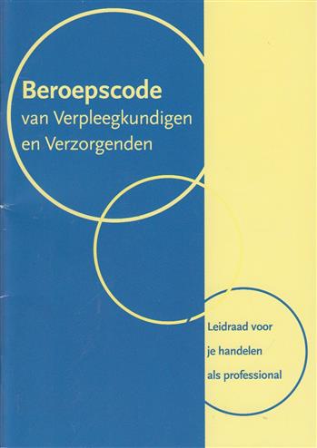 9789078995340 Beroepscode van verpleegkundigen en verzorgenden