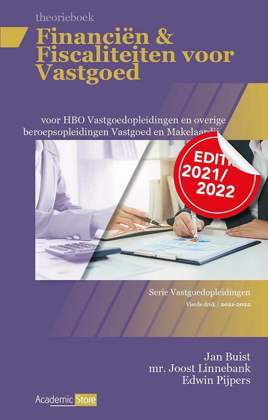 9789083163536 Financien en Fiscaliteiten voor Vastgoed