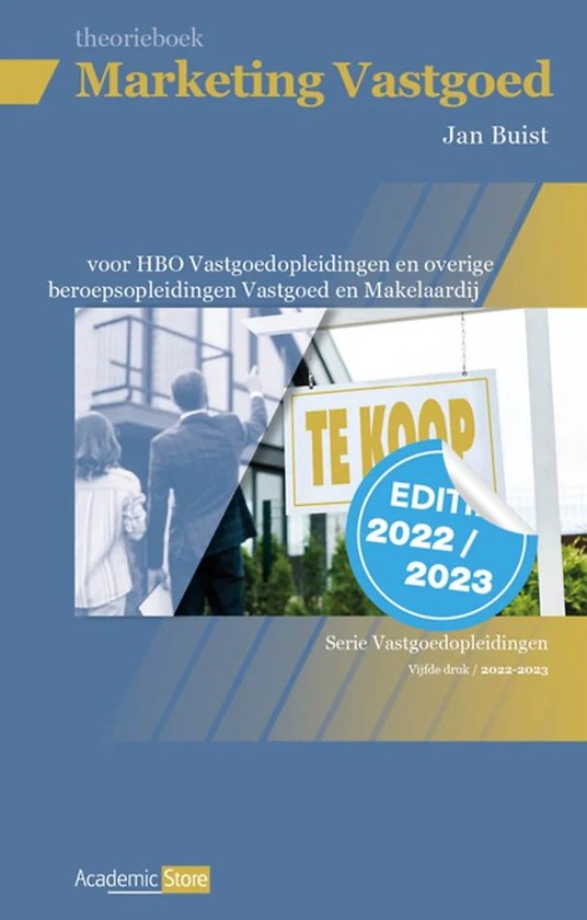 9789083241661 Marketing Vastgoed  Theorieboek editie 20222023